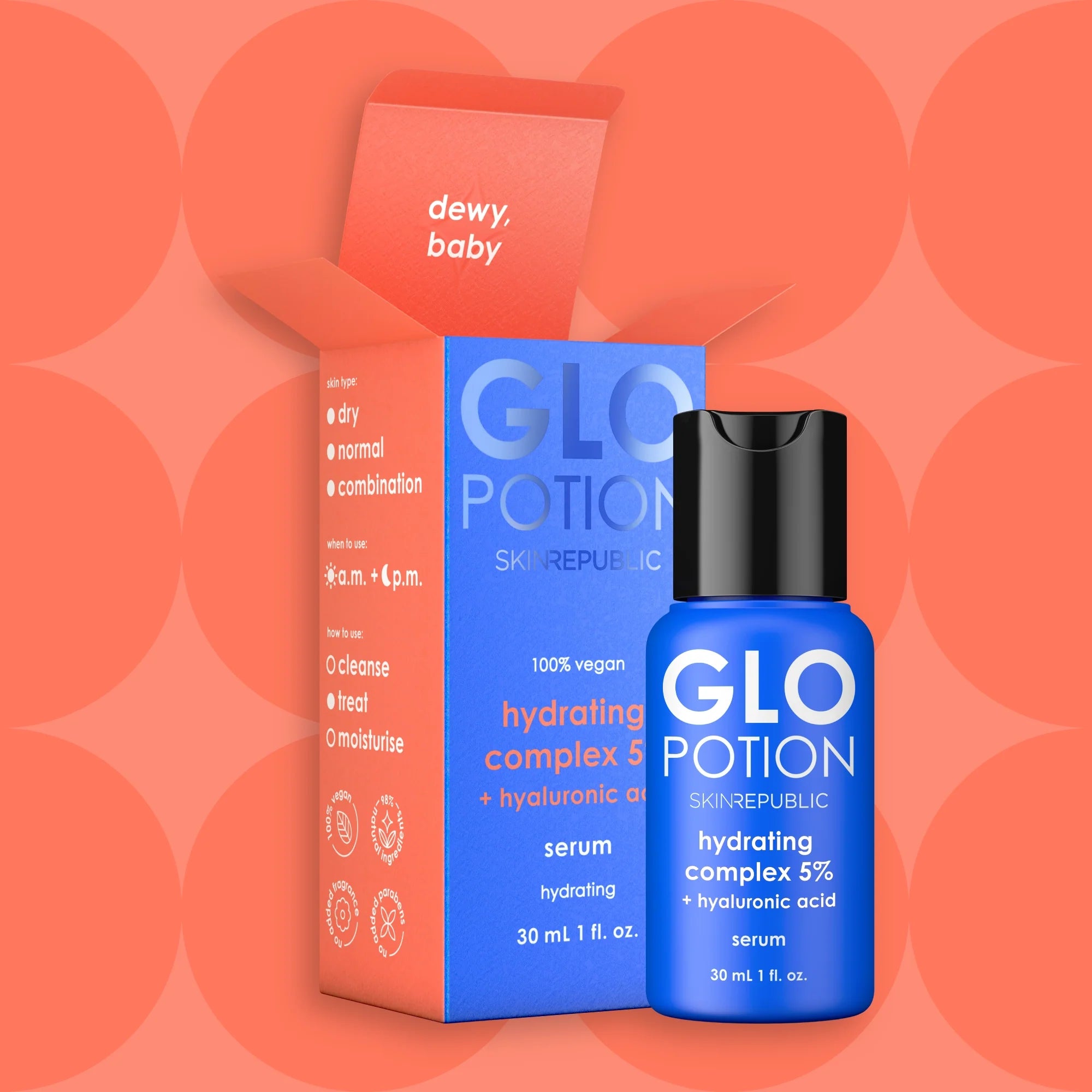 GloPotion hydrating complex 5% + hyaluronic acid serum