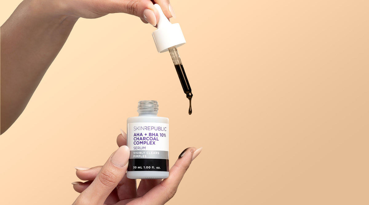 AHA, BHA and charcoal: The power trio for clearer skin
