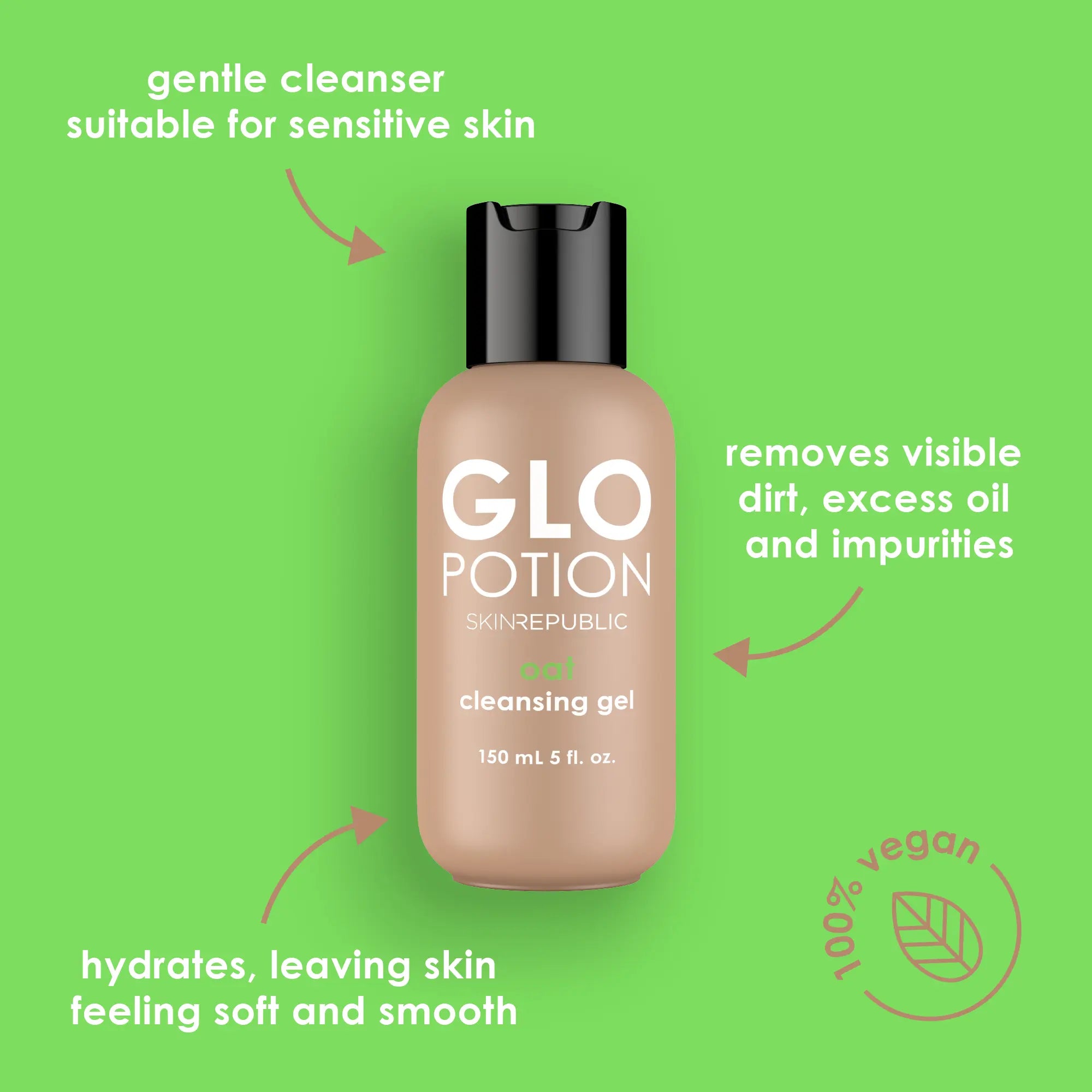 GloPotion oat cleansing gel