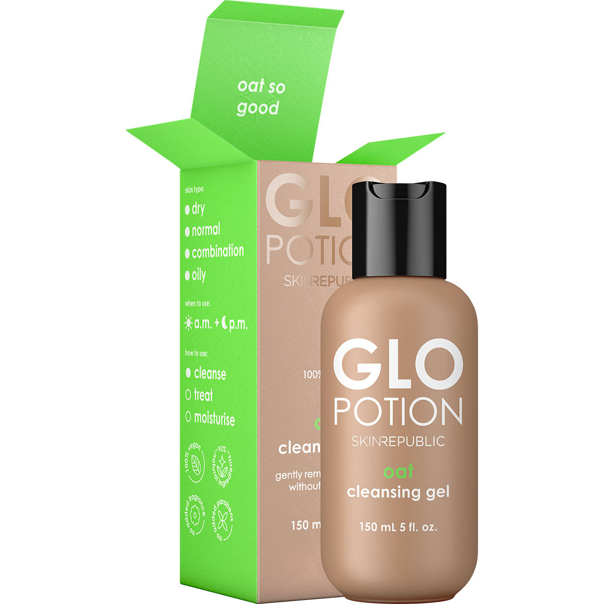 GloPotion oat cleansing gel