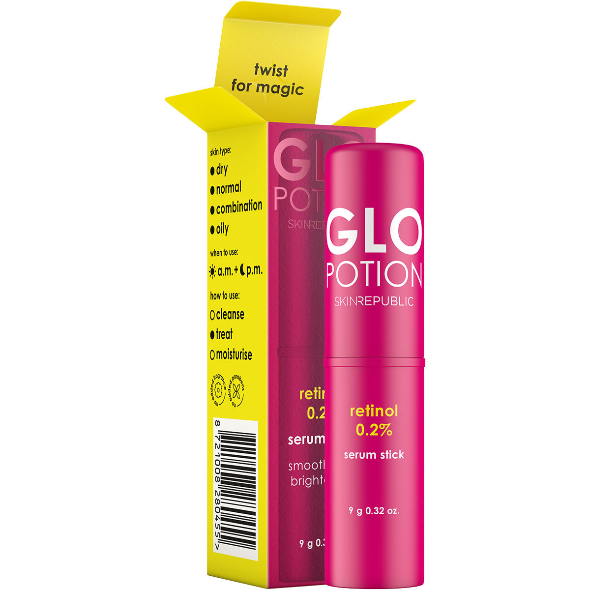 GloPotion retinol 0.2% serum stick