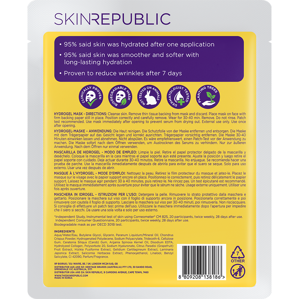 Collagen Hydrogel Face Mask