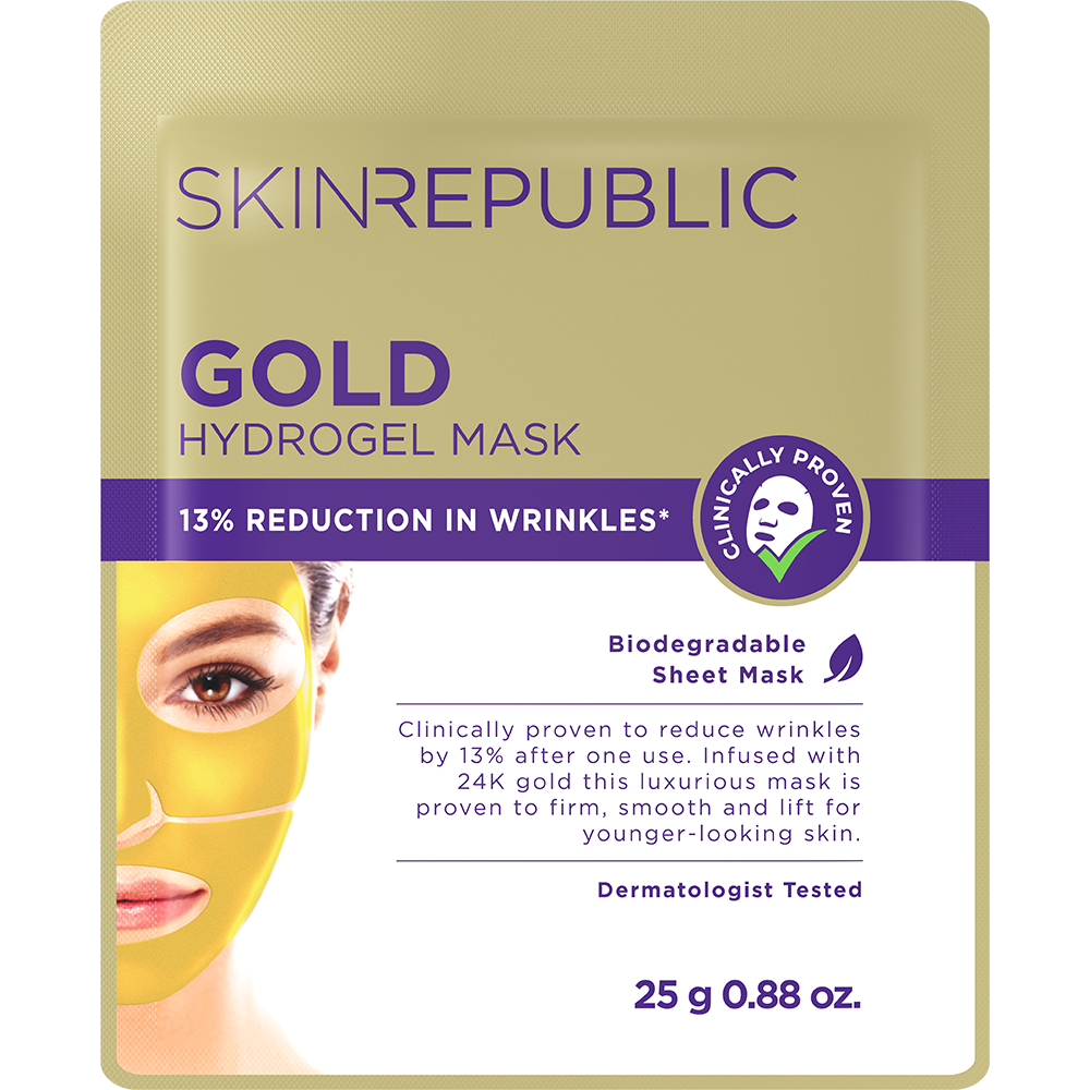 Gold Hydrogel Face Mask