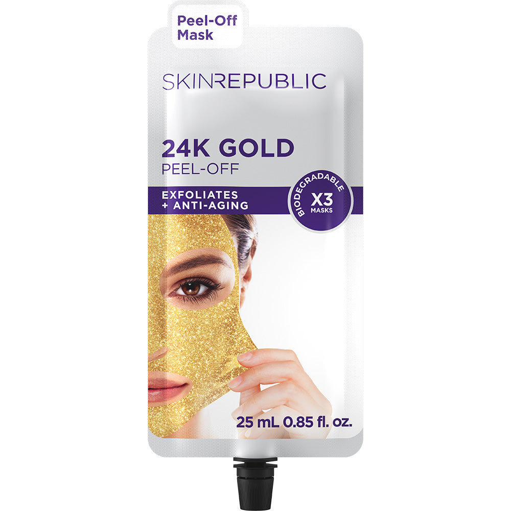 24K Gold Peel-Off Face Mask (3 Applications)