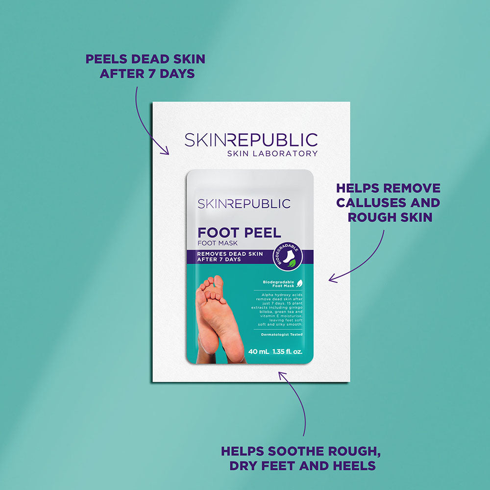 Foot Peel Mask to Exfoliate Dead Skin - Dermatologically Tested