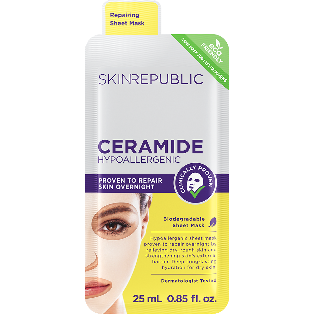 Ceramide Hypoallergenic Face Mask Sheet | Sensitive Skin | Skin