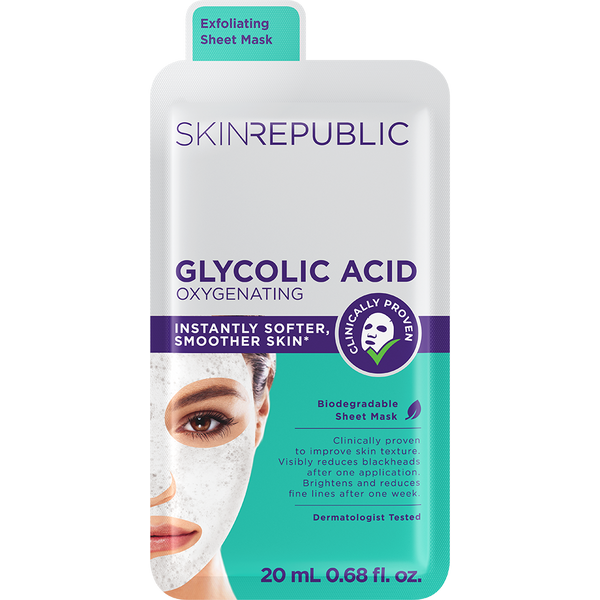 Glycolic Acid Oxygenating Face Mask Sheet | Skin Republic SA