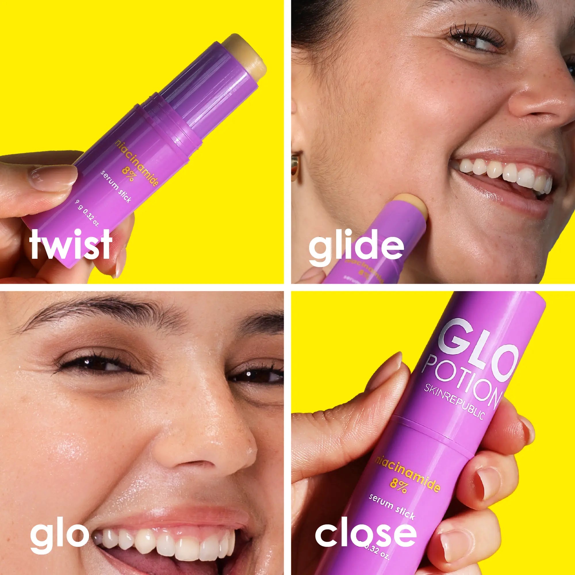 GloPotion niacinamide 8% serum stick