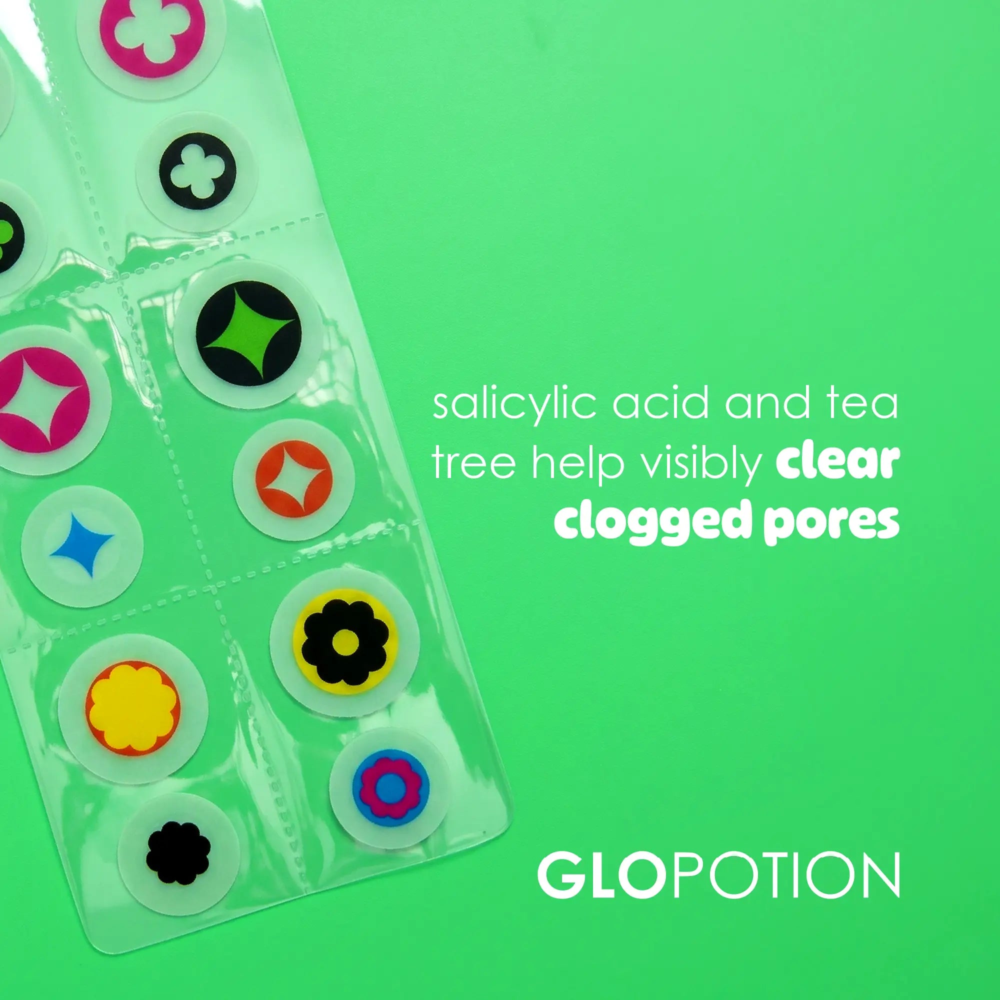 GloPotion salicylic acid pimple patches (36 patches)
