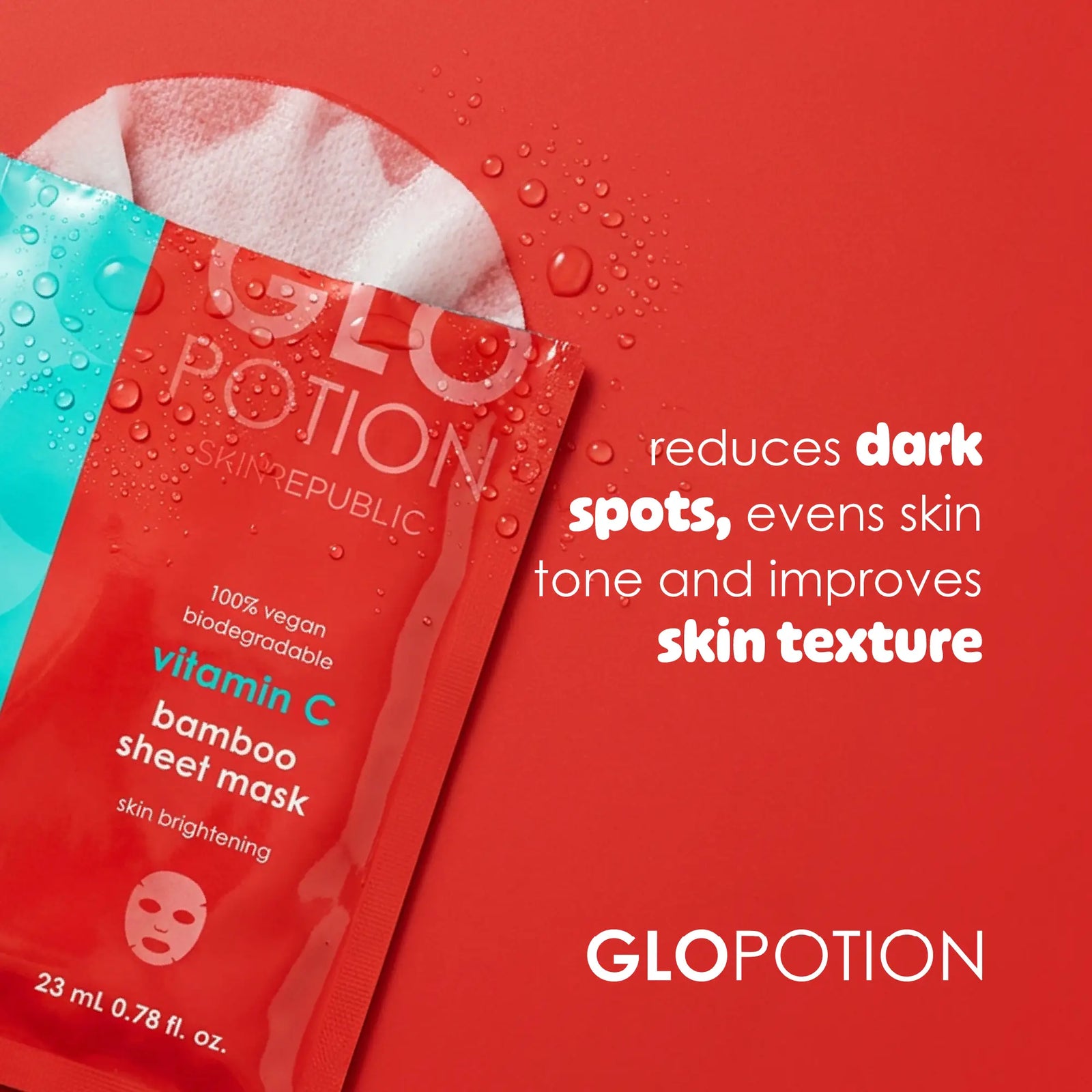 GloPotion vitamin C bamboo sheet mask