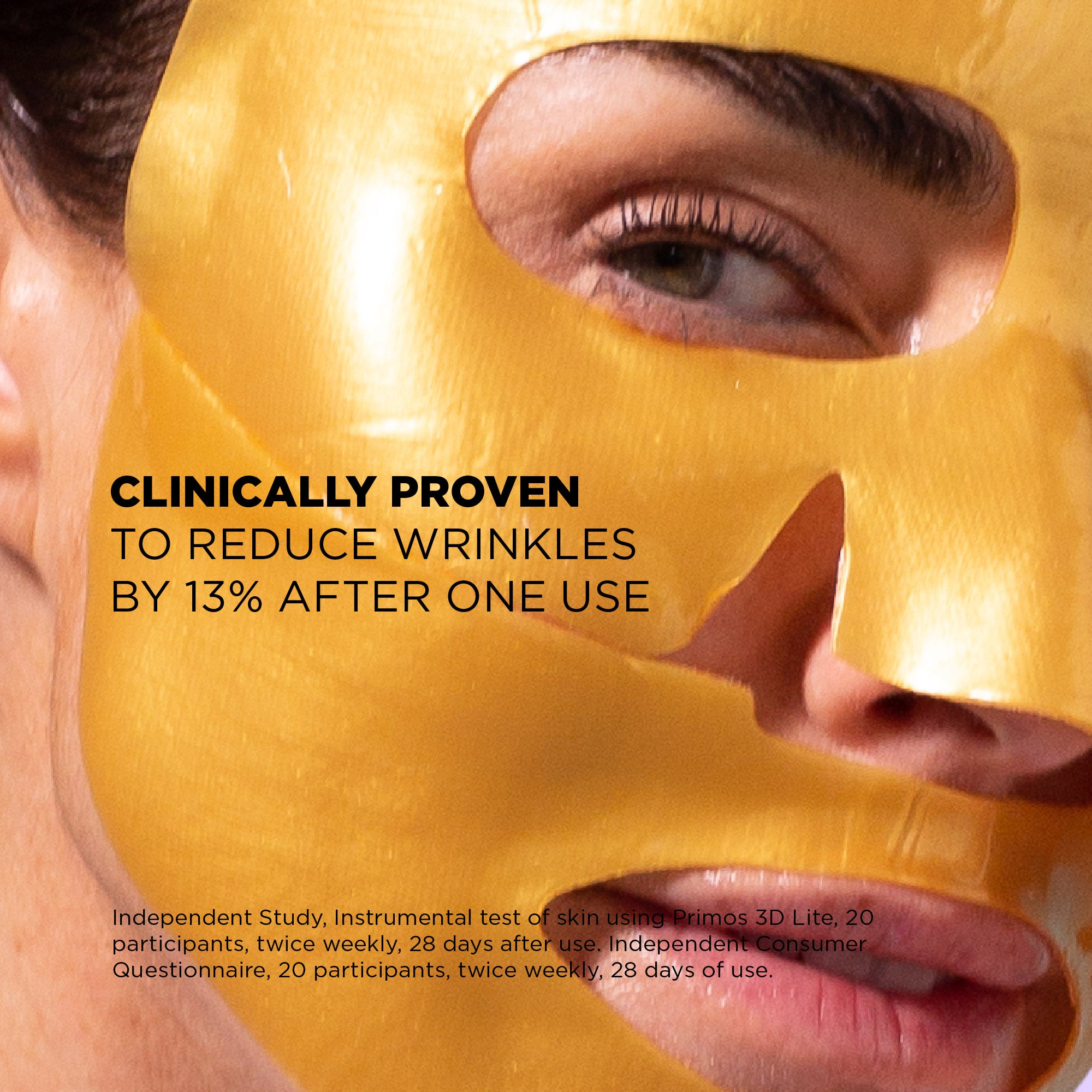 Gold Hydrogel Face Mask