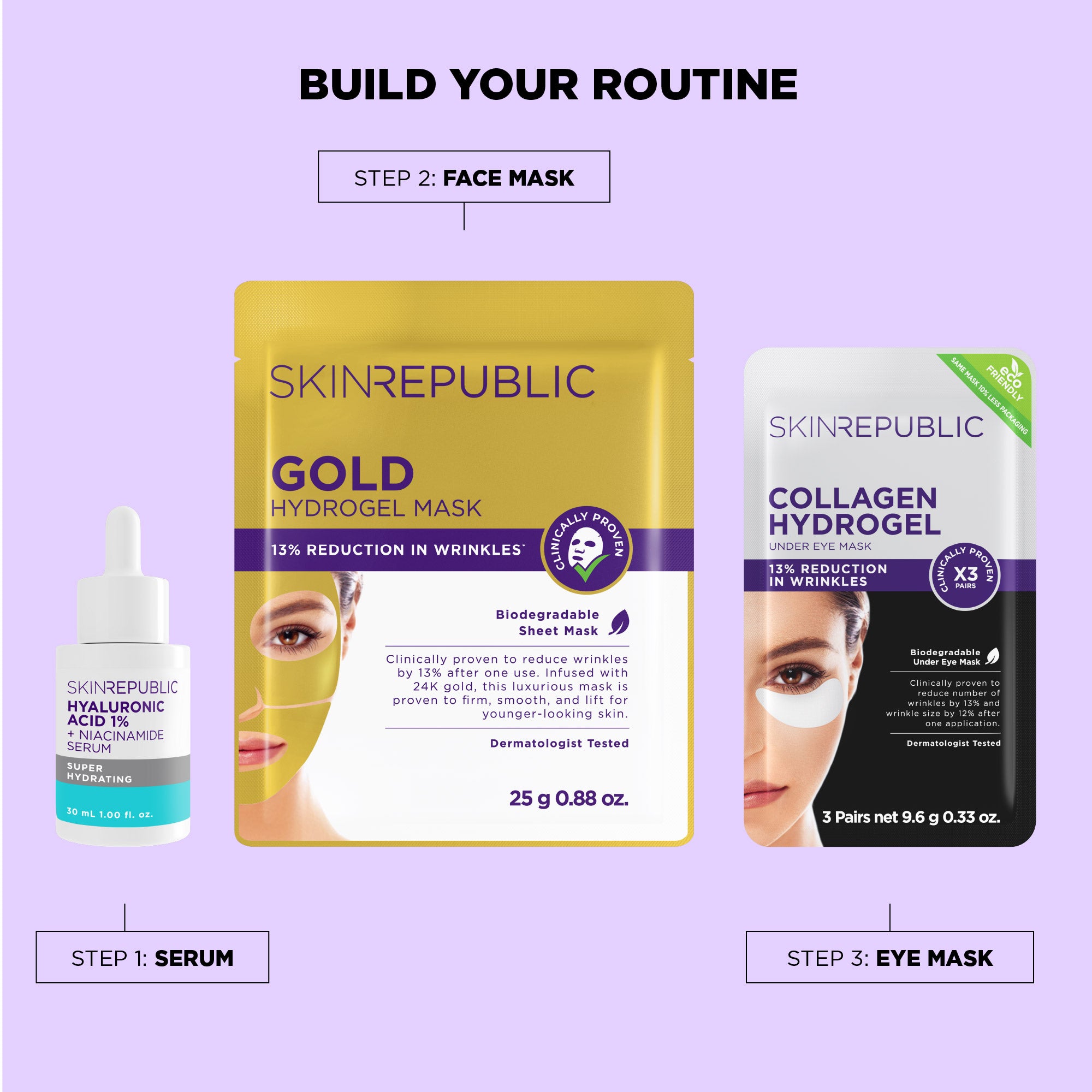 Gold Hydrogel Face Mask