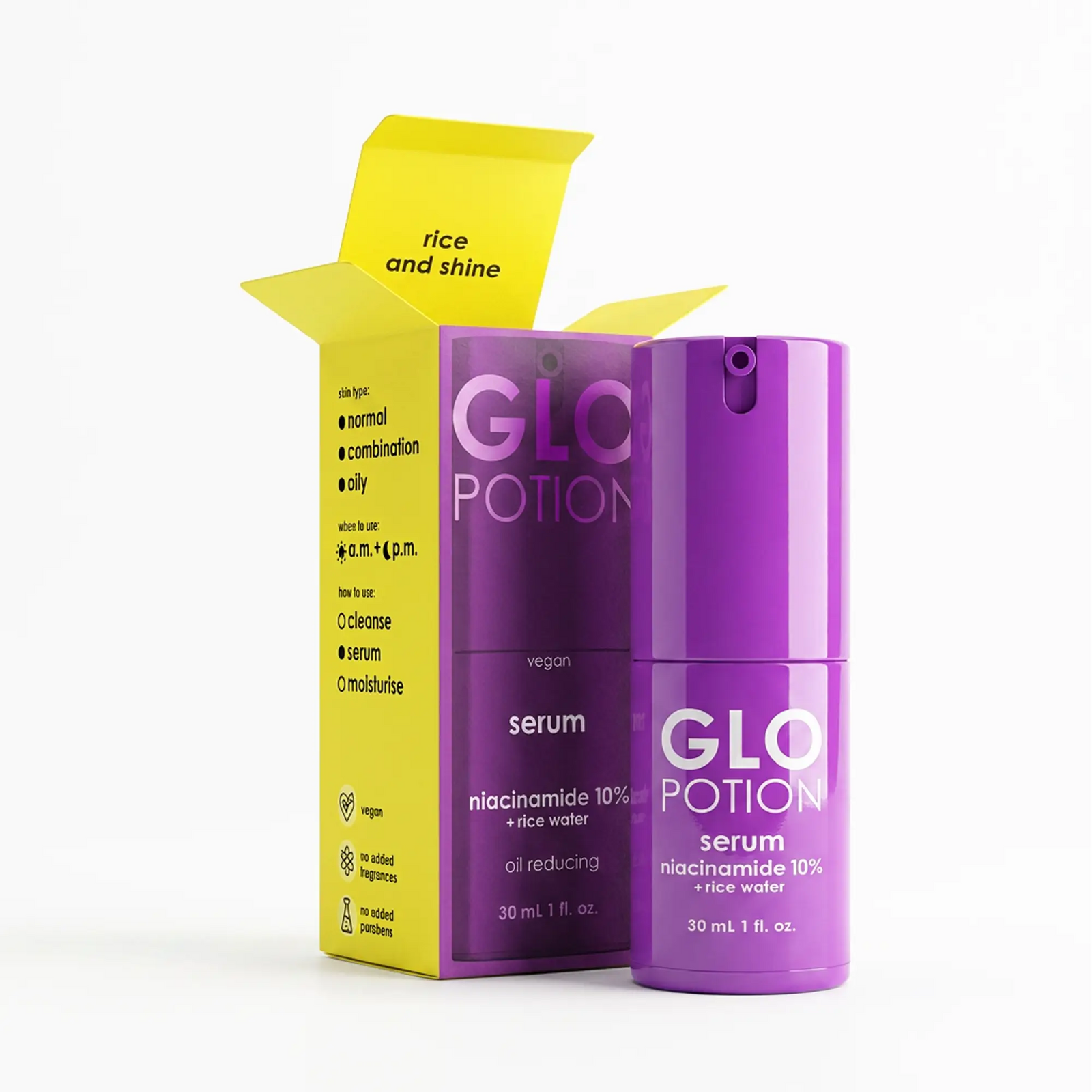GloPotion niacinamide 10% + rice water serum