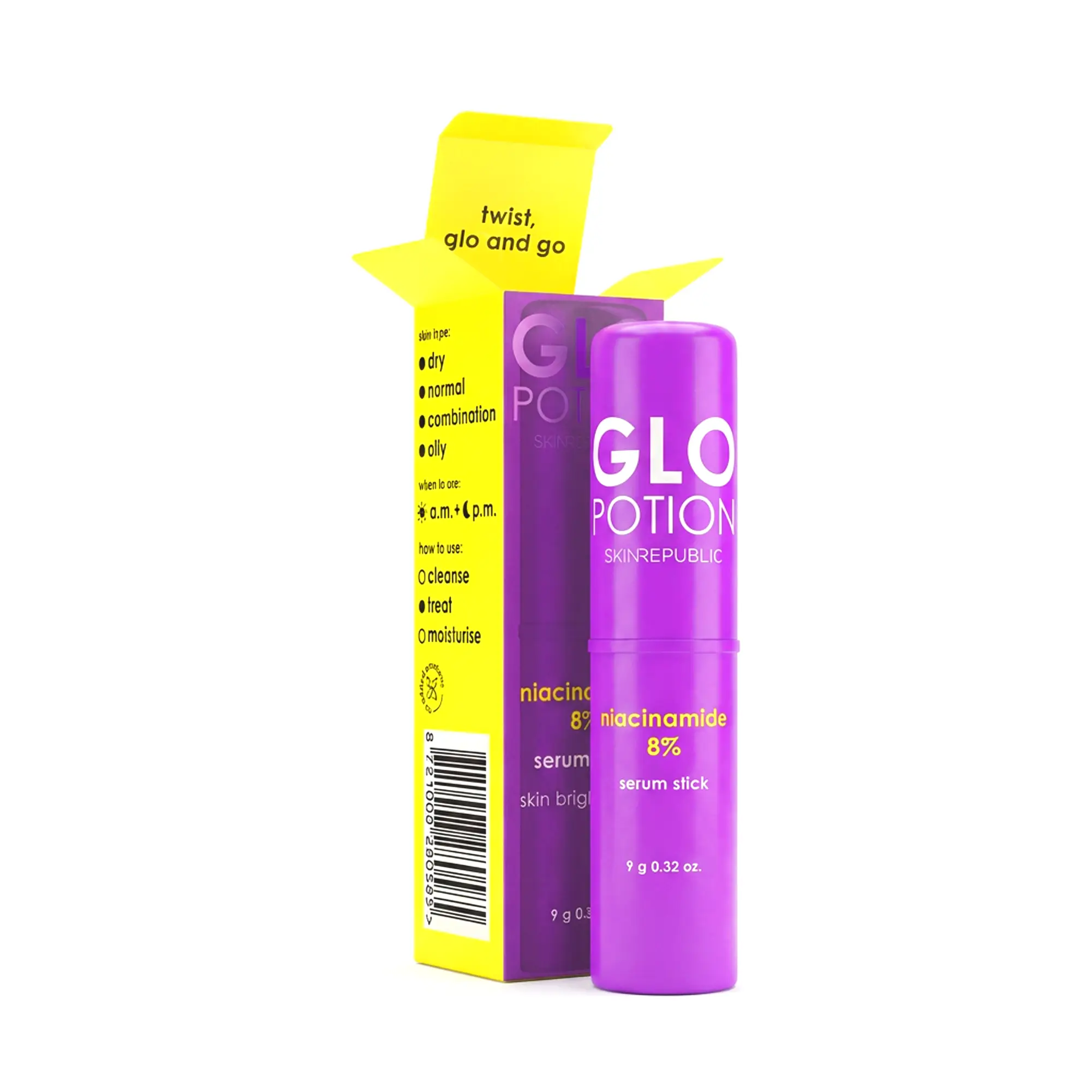 25枚セット　The POREnist in Glow ラディアントマスク GloPotion Niacinamide 8% Serum Stick | Pores + Clarity | SA - Skin