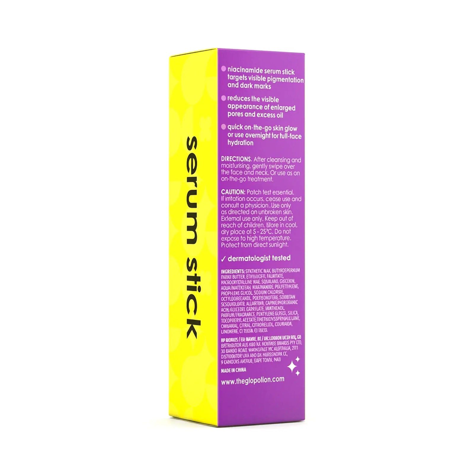GloPotion niacinamide 8% serum stick