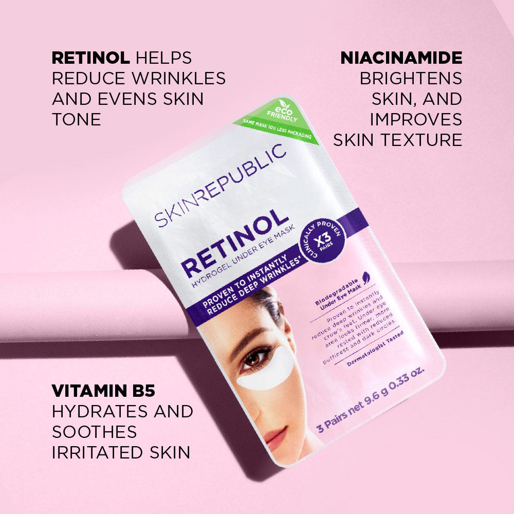 Retinol Hydrogel Under Eye Mask (3 Pairs)
