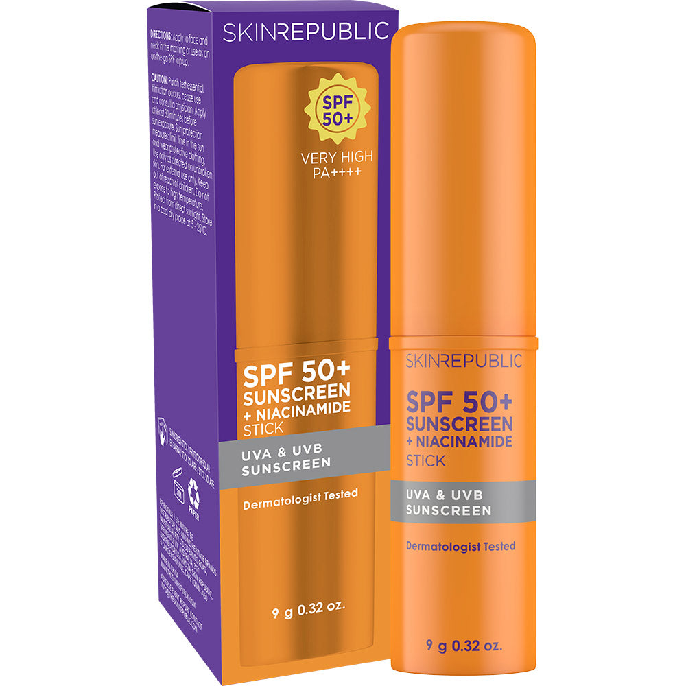 SPF 50+ Sunscreen + Niacinamide 5% Stick