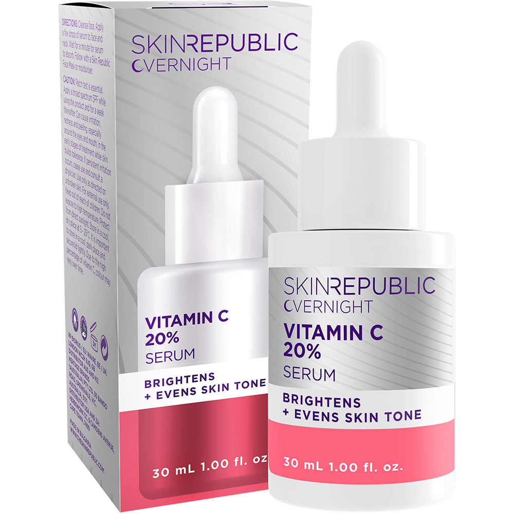 Vitamin C 20% Overnight Serum | Brighten + Renew | Skin Republic