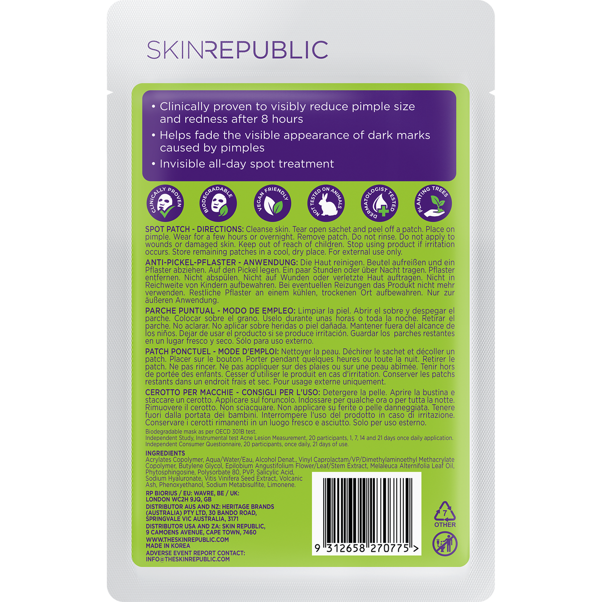 Spot Clear Salicylic Acid Patch (48 Patches)