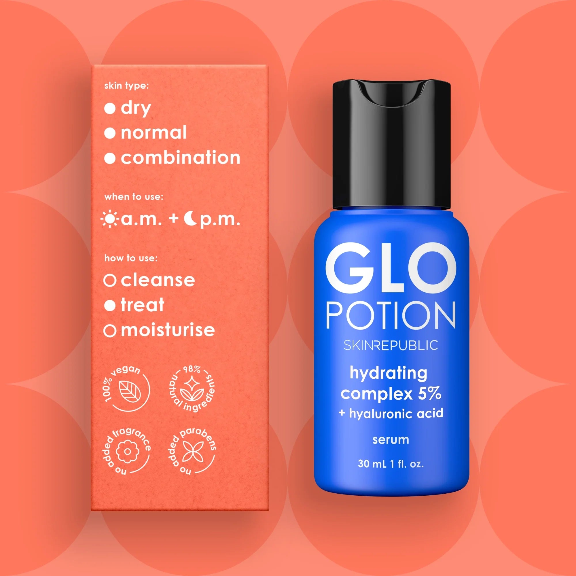 GloPotion hydrating complex 5% + hyaluronic acid serum