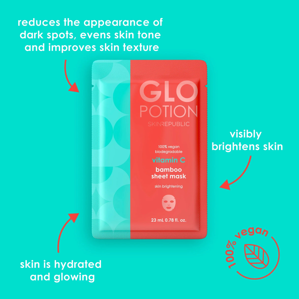 GloPotion vitamin C bamboo sheet mask