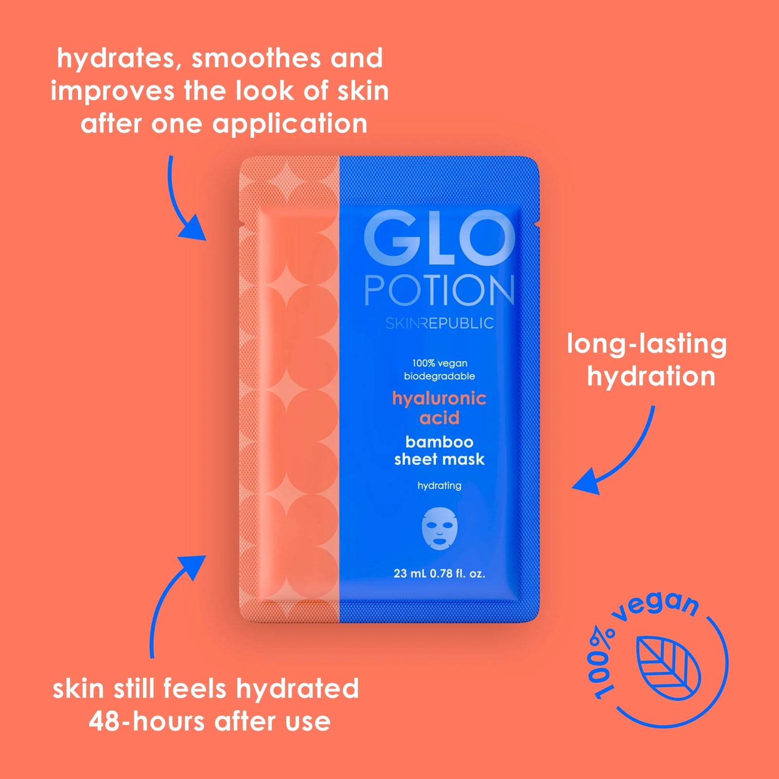 GloPotion hyaluronic acid bamboo sheet mask