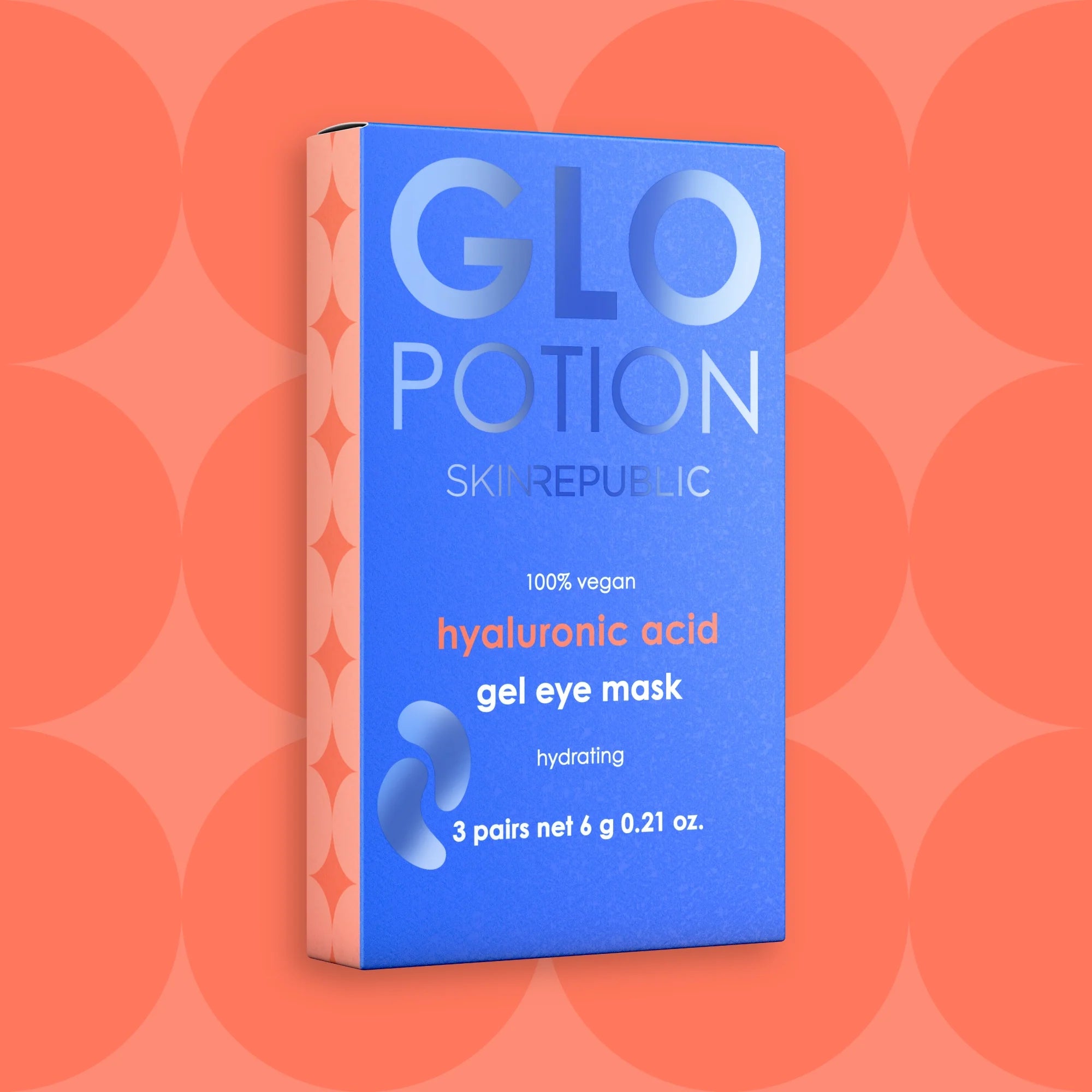 GloPotion hyaluronic acid gel eye mask (3 pairs)