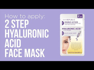 2 Step Hyaluronic Acid + Collagen Face Mask