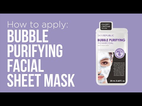 Bubble Purifying + Charcoal Face Mask Sheet