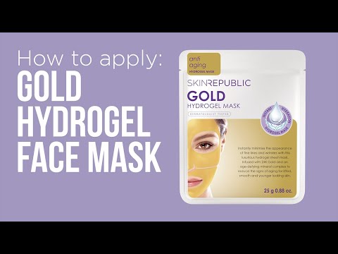 Gold Hydrogel Face Mask